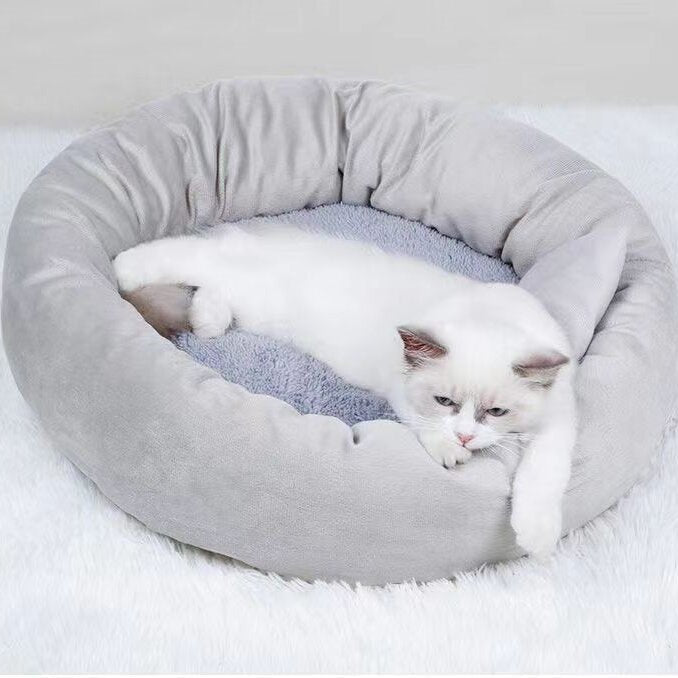 Olliwand Pet furniture, Warmful Cat Bed, Washable Pet Bed for Small Cats, Dogs & Rabbits