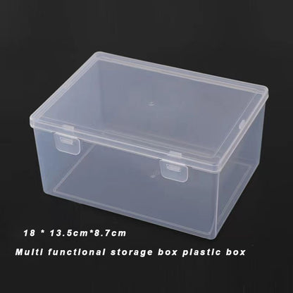 Earless bear Plastic storage containers for household use, Clear Plastic Storage Bins Box with Lid, 2 Packs