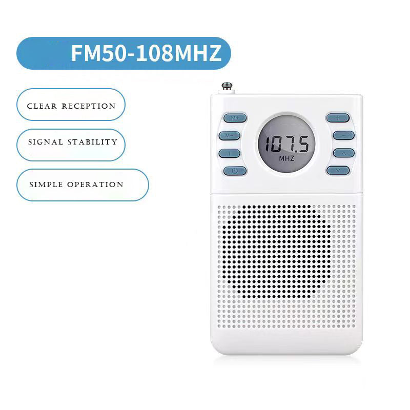 LITEMALADSP Radios Portable FM radio, extended antenna, stable signal