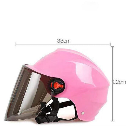 AilRabbit Riding helmets, Adult Motorcycle Helmet Full Face Helmet, Pink