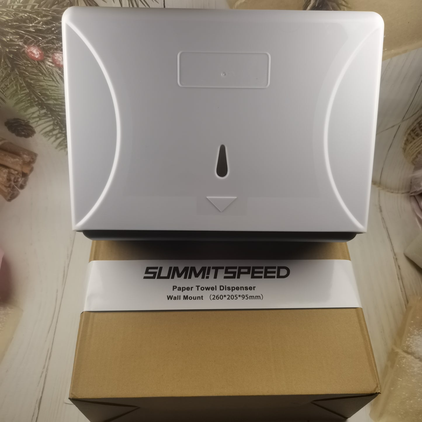 SUMMITSPEED Dispensers, not of metal, Paper Towel Dispenser Wall Mount Hand Towel Dispenser for Commercial Bathroom