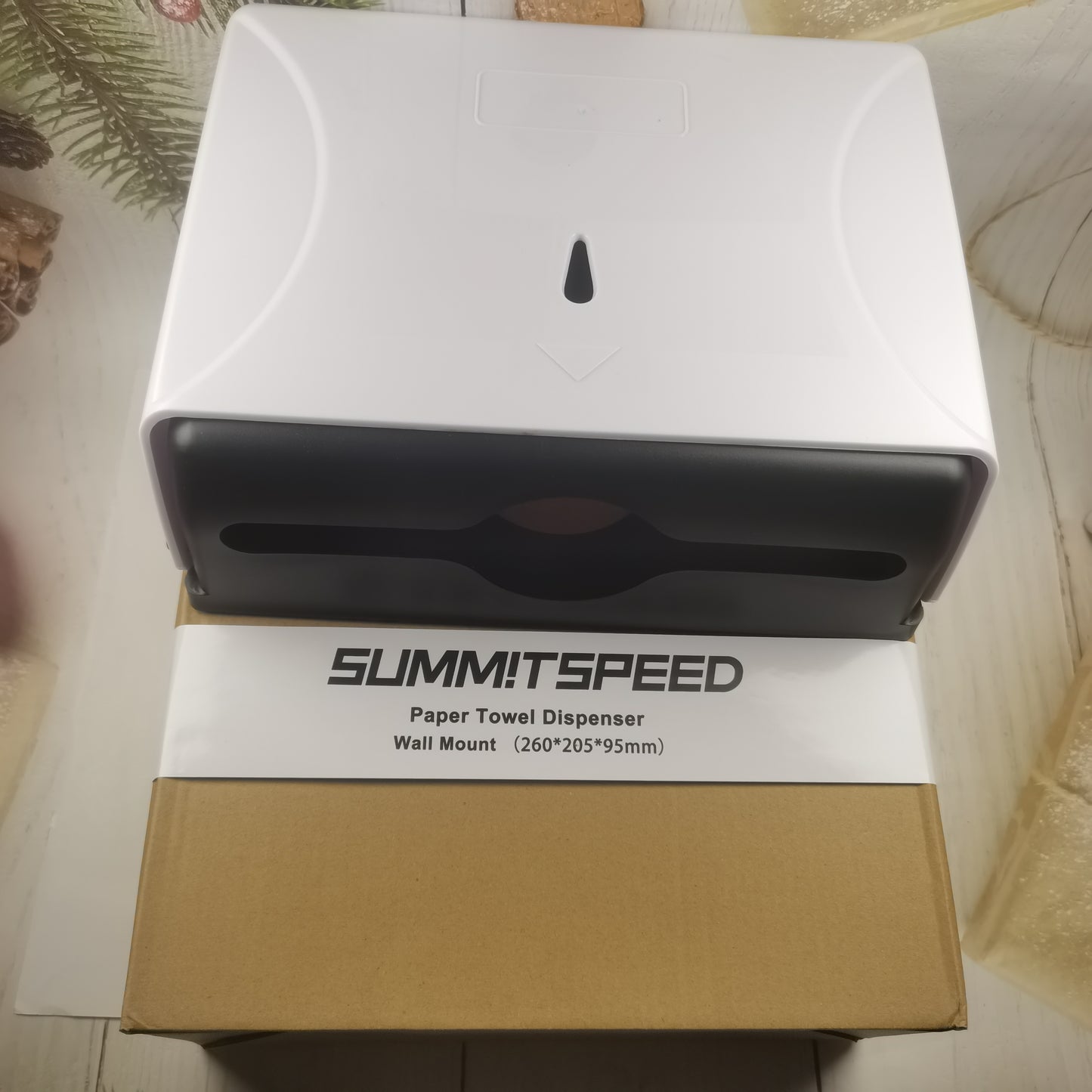 SUMMITSPEED Dispensers, not of metal, Paper Towel Dispenser Wall Mount Hand Towel Dispenser for Commercial Bathroom