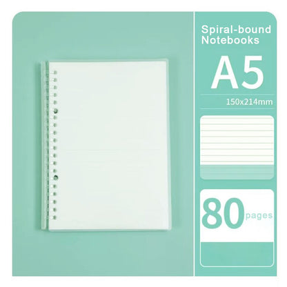 BLACKSYNCZE Spiral-bound notebooks A5 Size, Journal Notebook with Thick Paper, 80 Pages Per Notebook 3 Pack