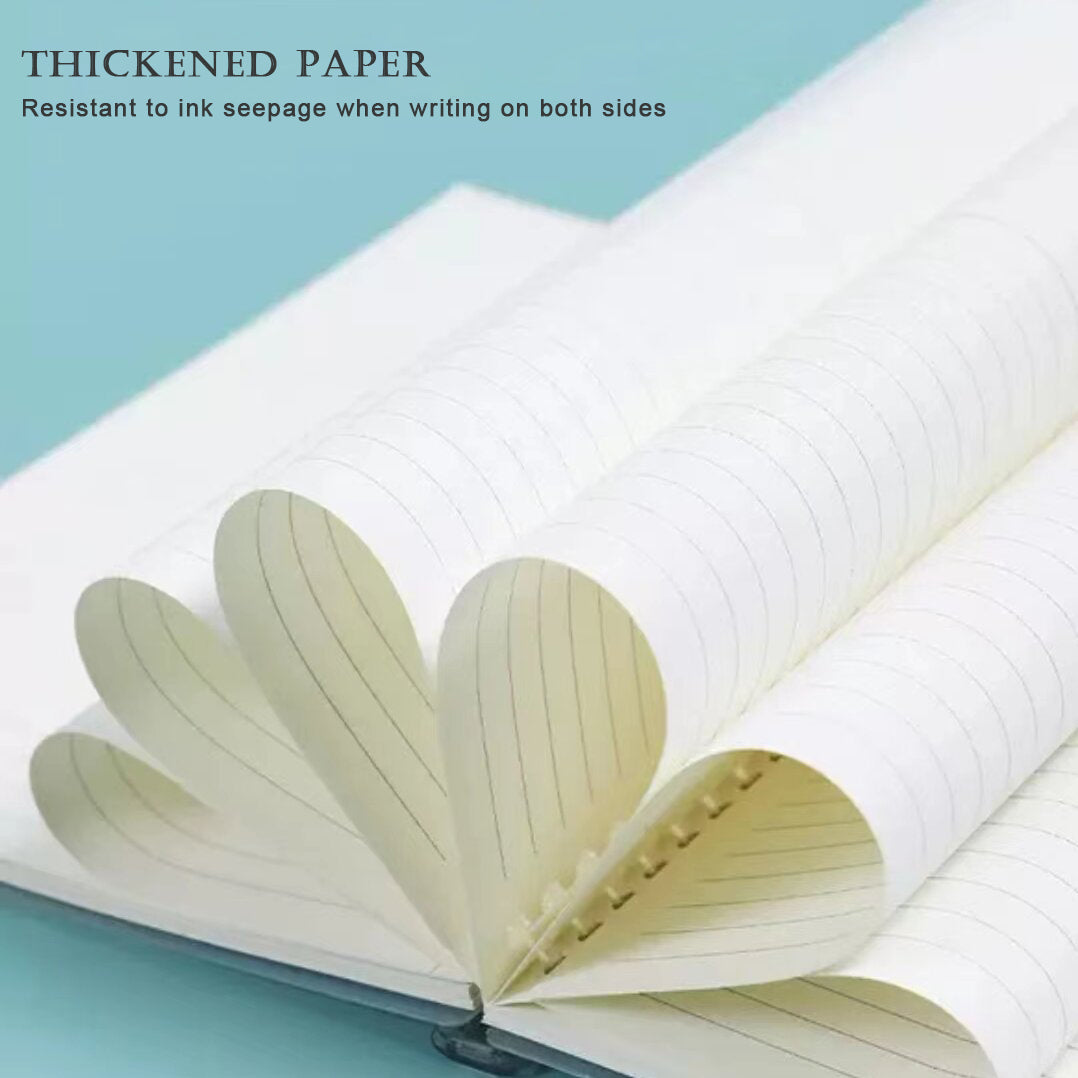 BLACKSYNCZE Spiral-bound notebooks A5 Size, Journal Notebook with Thick Paper, 80 Pages Per Notebook 3 Pack