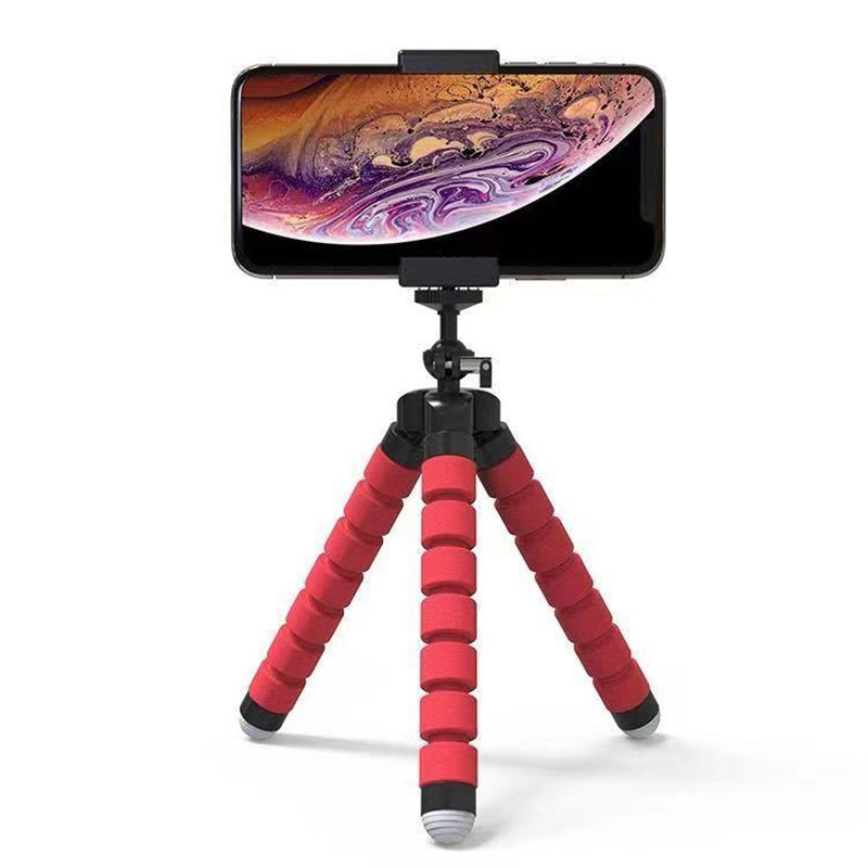 Veelink Stands adapted for mobile phones, Flexible Mini phone holder, Cell Phone Tripod, Red