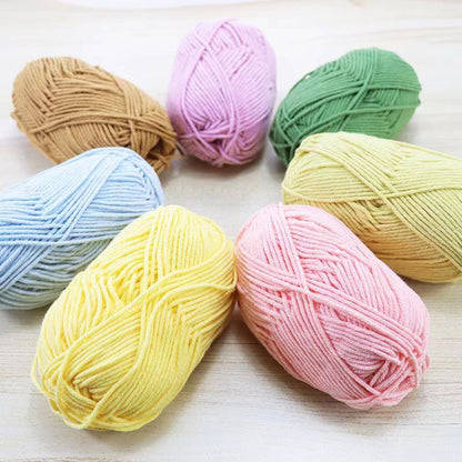 Genericaa Synthetic yarn Medium Worsted yarn for Colorful Craft, 4 Pcs