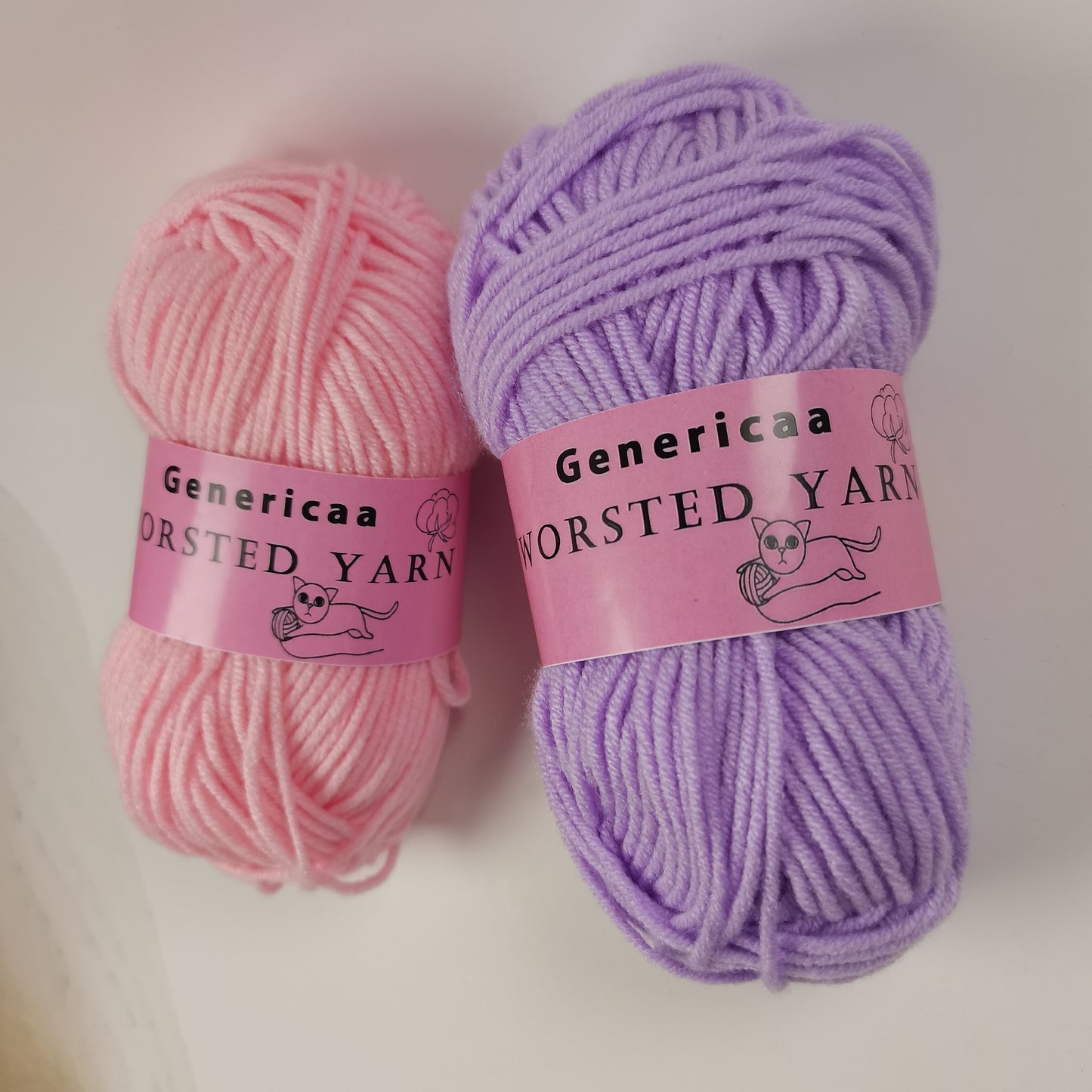 Genericaa Synthetic yarn Medium Worsted yarn for Colorful Craft, 4 Pcs