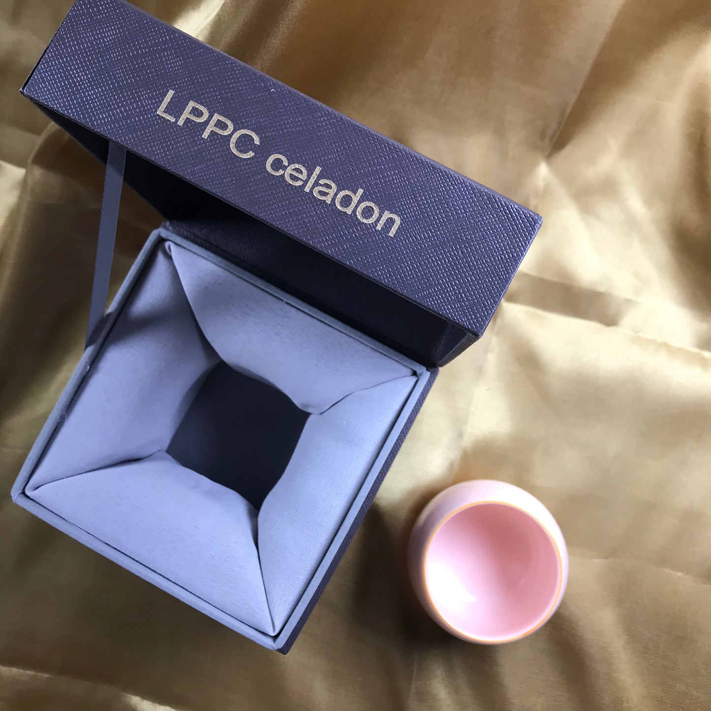 LPPC celadon Tea sets, 60ml Sakura pink small teacup for Office, Home, Gifts, 2 Pack