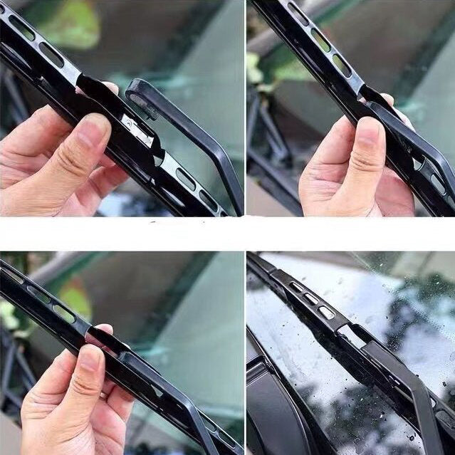 AVRROZ Windshield wiper blades for vehicles, U-shaped metal wiper, General Motors accessory, 35CM, 2 Pack