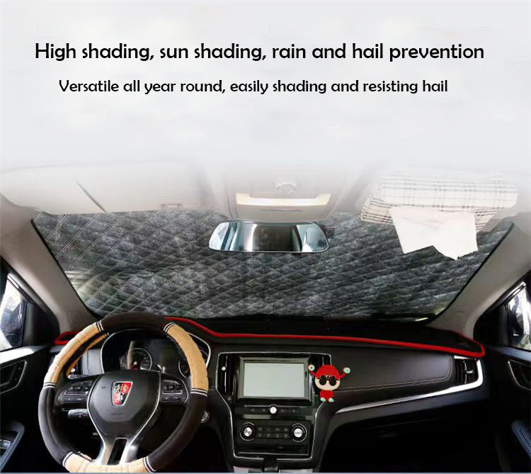 XINGSILUC Fitted vehicle covers for automobiles used to protect against hail damage, Car Engine hood and front window protective cover