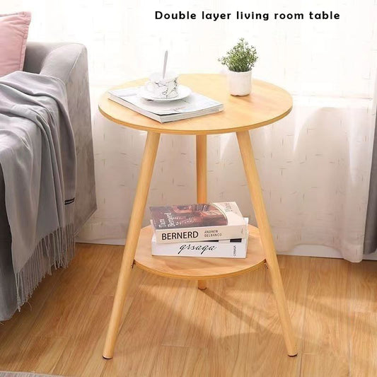 Zilgro Living room furniture, Simple living room tea table, double layered wooden table