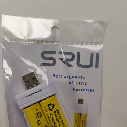 SRUI Rechargeable electric batteries，High Capacity 2800mAh, Long Service Life