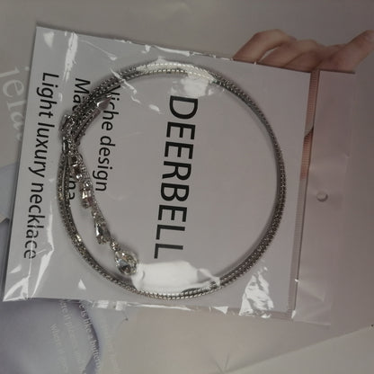 DEERBELL  Charms for collar necklaces Light luxury goods, niche, high-end bride necklaces, women's necklaces, dress accessories