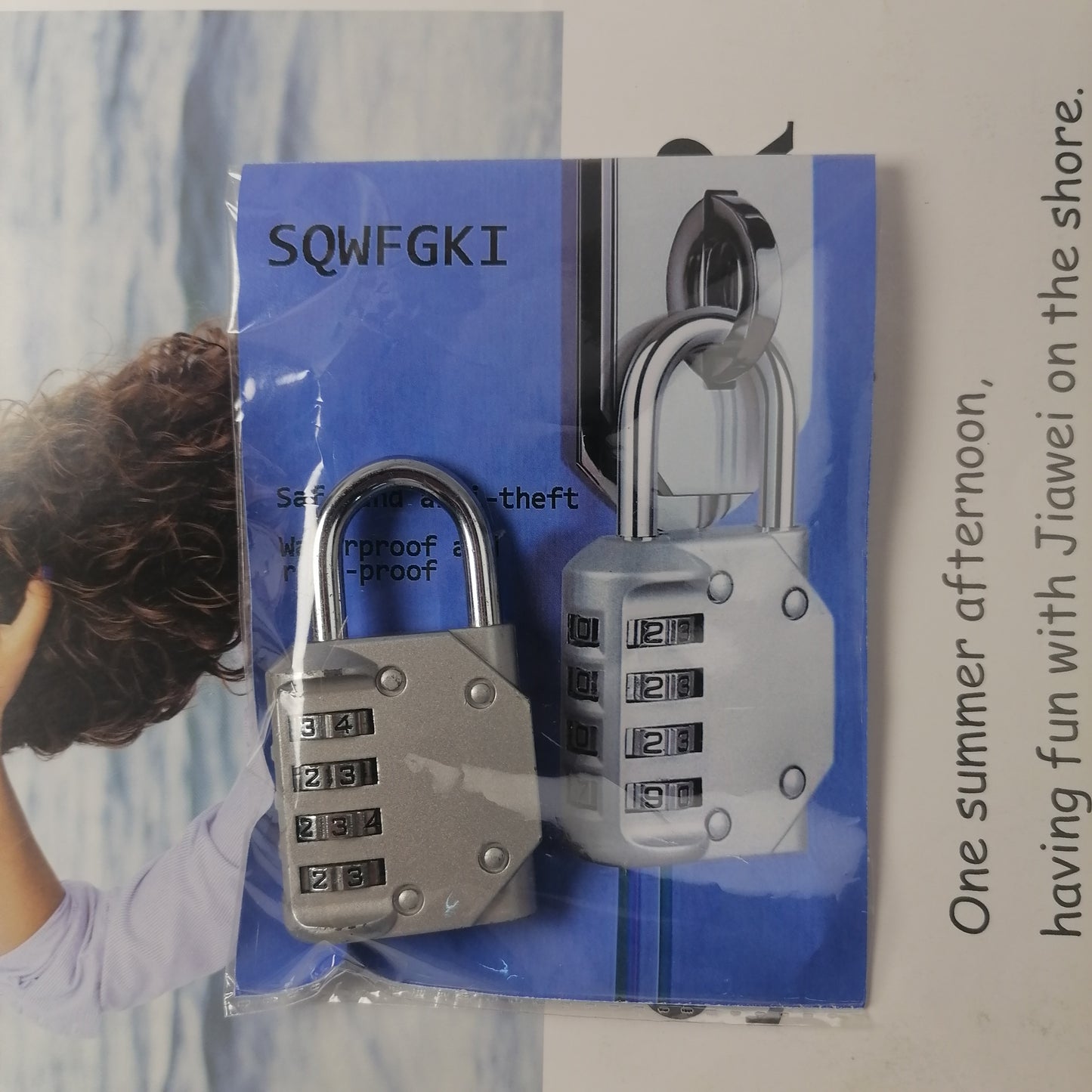 SQWFGKI Metal locks Combination padlock, home mini small combination lock, safe and anti-theft