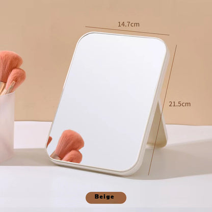 Gashow-Home mirrors Table Desk Vanity Makeup Mirror, Portable Folding Mirror with Stand