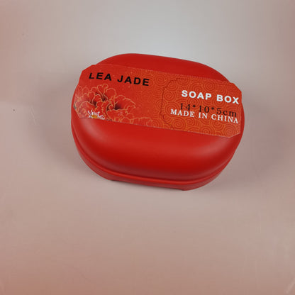 LEA JADE soap boxes Leakproof Soap box with Lid - Portable Soap Case for Traveling, Bathroom, 2 Pcs