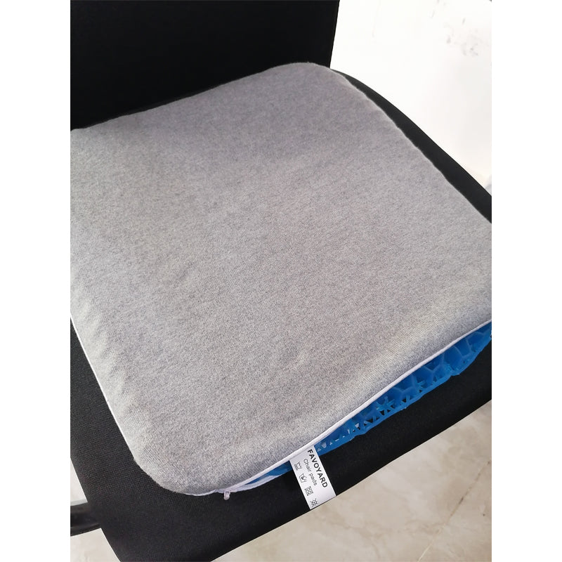 FAVOYARD Cushion Chair Pad Super Soft Honeycomb Gel Seat Cover Cushion Bone Pain Relief