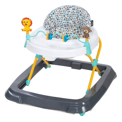 Lvvbaby Baby Walker Adjustable Height Removable Toy Wheels Folding Portable