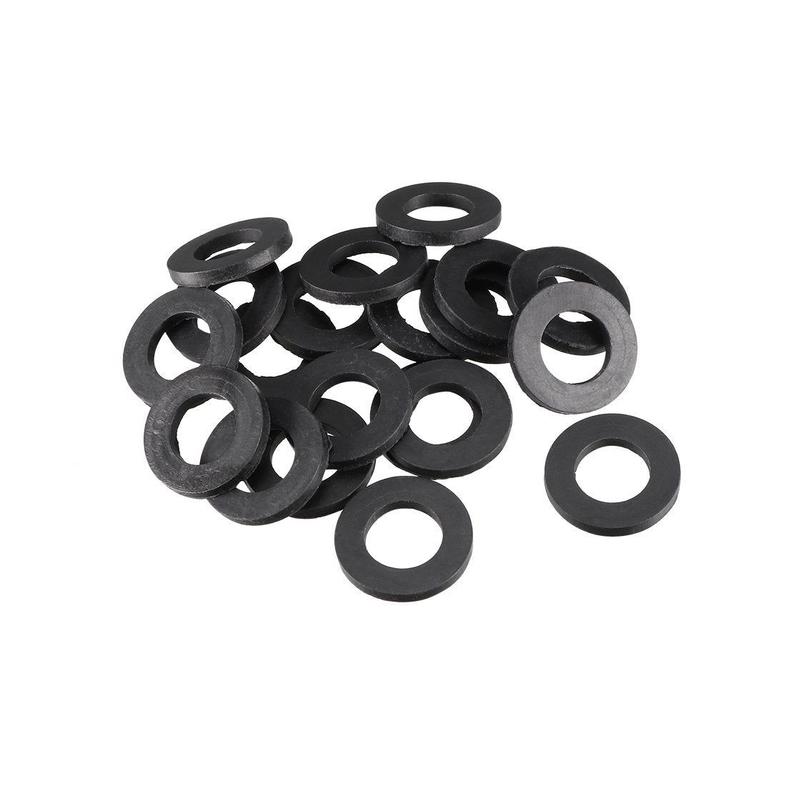 POCALAND Pipe gaskets Water Pipe Tube Hose Rubber Seal Ring Gasket Washer 19x9.5x2mm 20 pack (4 pcs per pack) Black