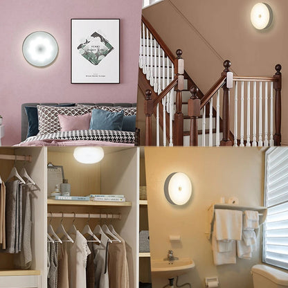 XHEXFLASH Automatic Induction Night Light Wall Lamps Human Body Sensor LED Lamp for Bedside