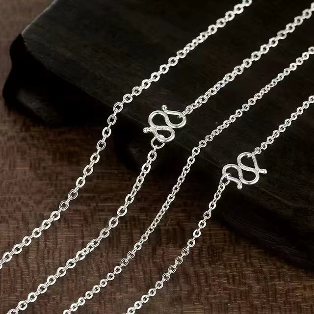 Chain Necklace Sterling Silver 1.3mm Nickel Free 14 inch