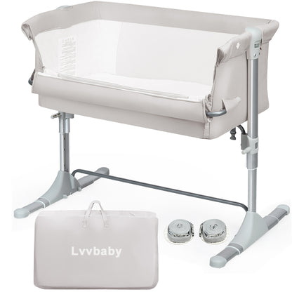 Lvvbaby Portable Cots for babies Side Sleeper Infant Travel Bassinet