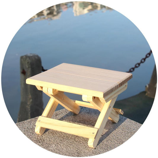 Pooleses Park Wooden Folding Chairs Portable Foldable Household Step Stool for Indoor and Outdoor Use