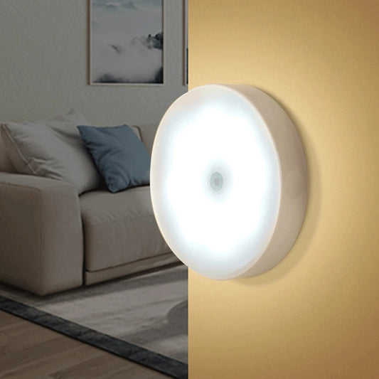 XHEXFLASH Automatic Induction Night Light Wall Lamps Human Body Sensor LED Lamp for Bedside