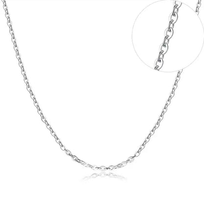 Chain Necklace Sterling Silver 1.3mm Nickel Free 14 inch