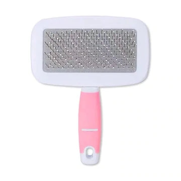 QianZhou-Uk DOG BRUSH & CAT BRUSH SELF CLEANING DOG SLICKER BRUSH EASY TO CLEAN PET GROOMING BRUSHES SHEDDING GROOMING TOOLS FOR DOGS & CATS WITH LONG OR SHORT HAIR