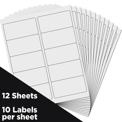 pnpnynzhn Label paper Shipping Address Labels, Standard Mailing, 2 x 4, White, 120/Pack