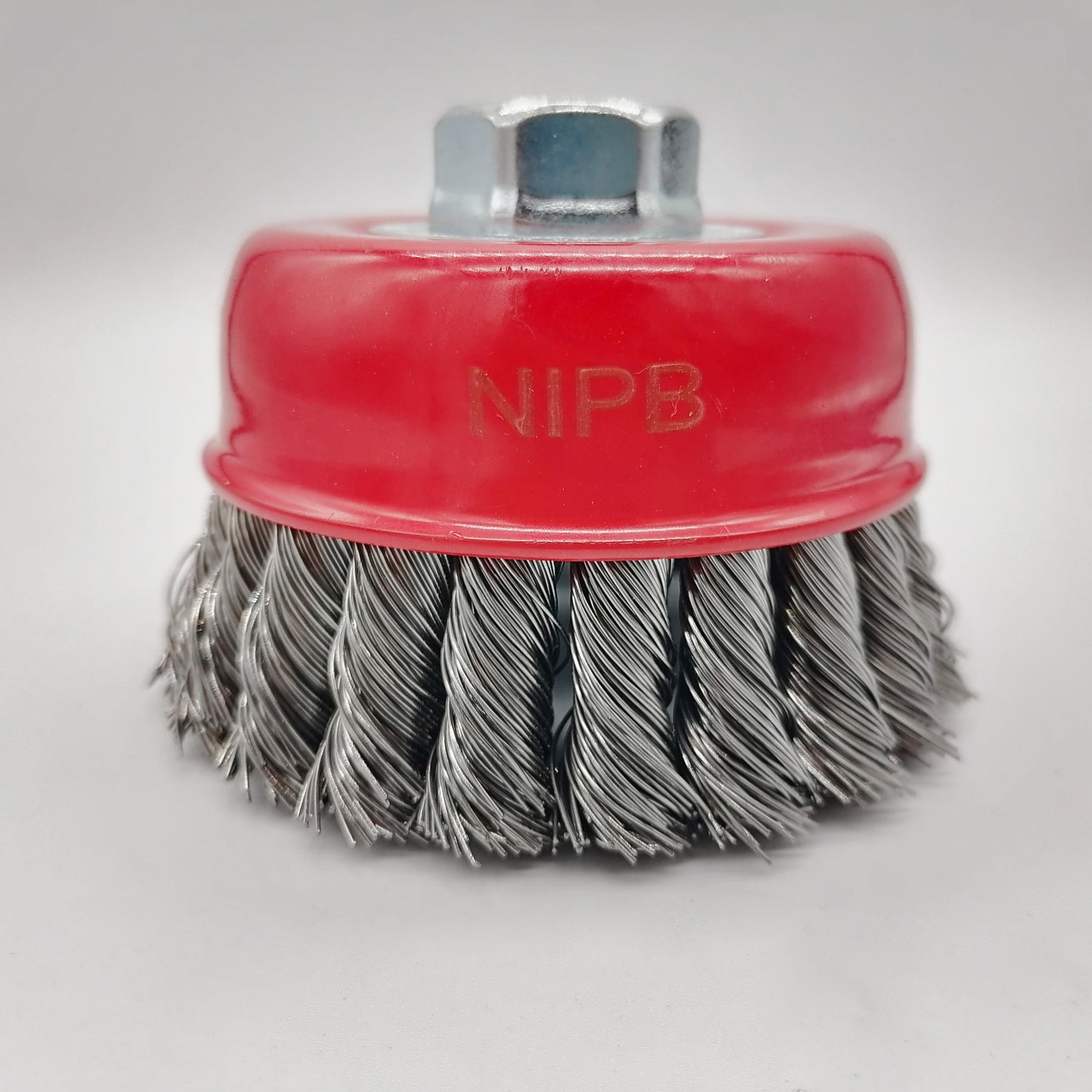 NIPB Wire brushes 2 Pack Knotted Steel Cup Brush 12500 rpm, 3 Inch Twisted Wire Cup Brush Wire brushes for use in machines