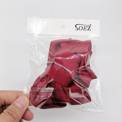 SOEZ Fashion Big Bow Hairpin Cute Red Barrette Pink Hair Clip Women Girls BB Hairgrip Korean Oversize Floral Hair Accessories