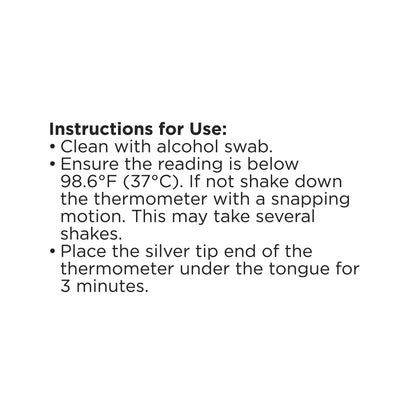 Aiercon Glass Thermometer Triangular Mercury Thermometer Clear Scale for Armpit Oral Use