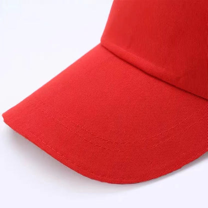 UNILISA Adjustable Solid Cotton Polyester Blank Back Buckle Baseball Cap