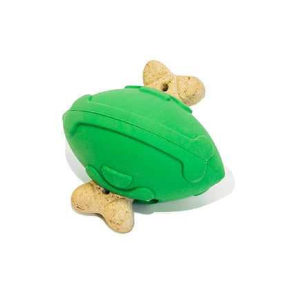 Treat Holding Dog Toy - Football With Treat Dispensing Design - Durable Treat and Chew Toy for pets