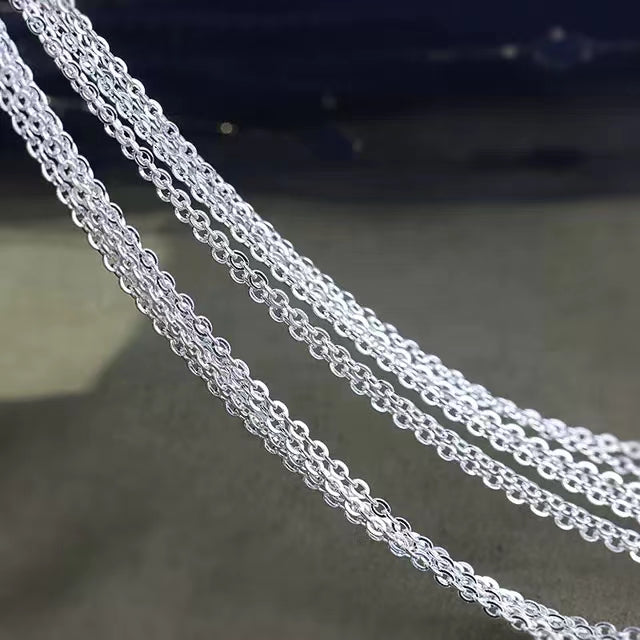 Chain Necklace Sterling Silver 1.3mm Nickel Free 14 inch