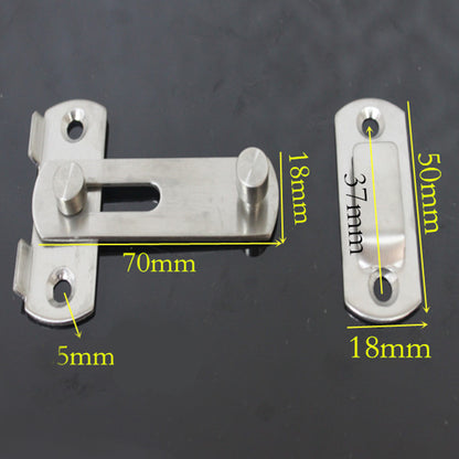 Lazysheep Stainless Steel Catch Latch Anti-theft Sliding Door Window Closet Bolt Slide Metal Lock