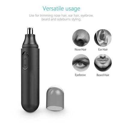 JUVCOT Nose Hair Trimmer Electric Nose Trimmer for Men and Women Waterproof Stainless Steel Rotation Blade for Easy Cleansing - Nose Hair Clipper