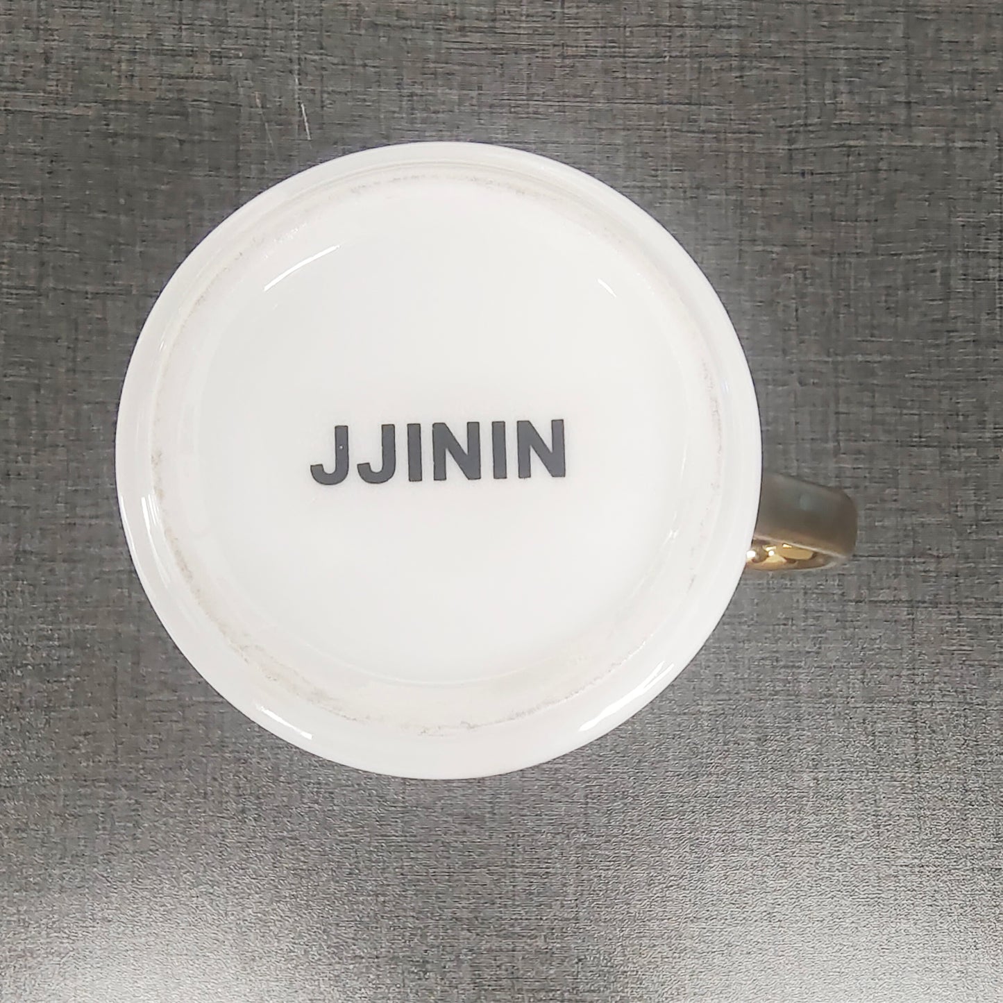 JJININ  350ml Mugs Coffee Cups Ceramic Nordic Style Office Gold Handle Mug Household Milk Tea Coffee Cup Drinkware