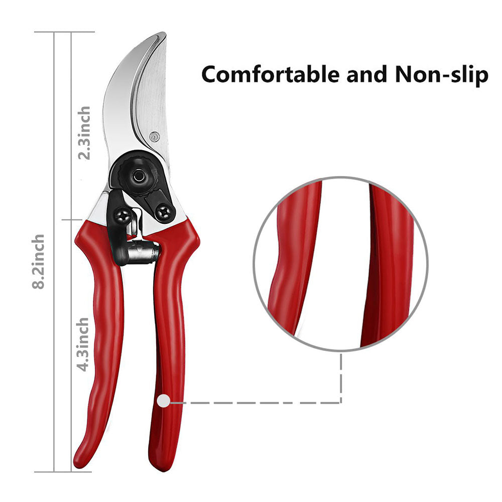 JUVCOT 8 inch Pruning Shears Cutter Home Gardening Plant Scissor Branch Garden Pruner