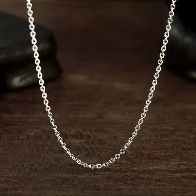 Chain Necklace Sterling Silver 1.3mm Nickel Free 14 inch