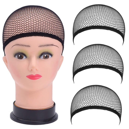 fiveizero 3 Pc Wig Caps Elastic Stocking Wig Liner Cap Nylon Stretch Mesh Nylon Caps Mesh