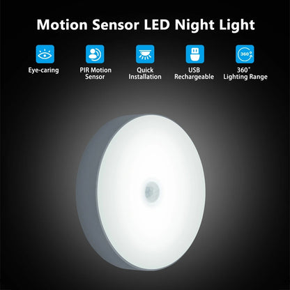 XHEXFLASH Automatic Induction Night Light Wall Lamps Human Body Sensor LED Lamp for Bedside