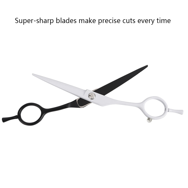 JUVCOT Professional Hair Cutting Scissors Barber Shears Family Salon Flat Tooth Hairdressing Tool