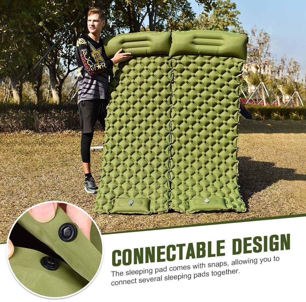 sutailocus Inflatable Camping Mat Sleeping Pad Foldable Air Mat Camping Mat