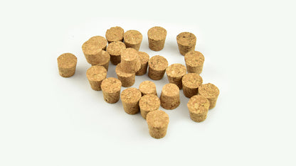 Giv Smil 25pcs Tapered Natural Cork Bottle Stoppers Wine Corks Crafts 18*15*20mm