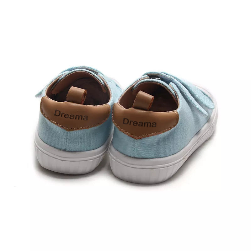 Dreama Fashion Baby Boys Girls Canvas Shoes All-match Walking Sneakers Magic Tape Children Shoes Comfortable Flat Baby Shoes