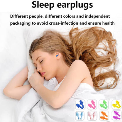 zybeauty Noise Cancelling Ear Plugs Silicone Ear Plugs For Sleeping Fidelity Earplugs For Swimming Sleeping Travel