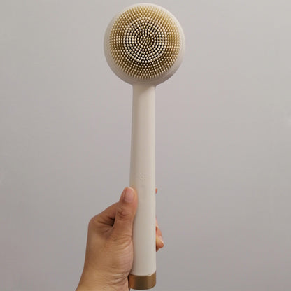 QianZhou-Uk Electric Waterproof Automatic Rotation Cleansing Hype Simple Mode Various Optional Silicone Heating Bath Brush